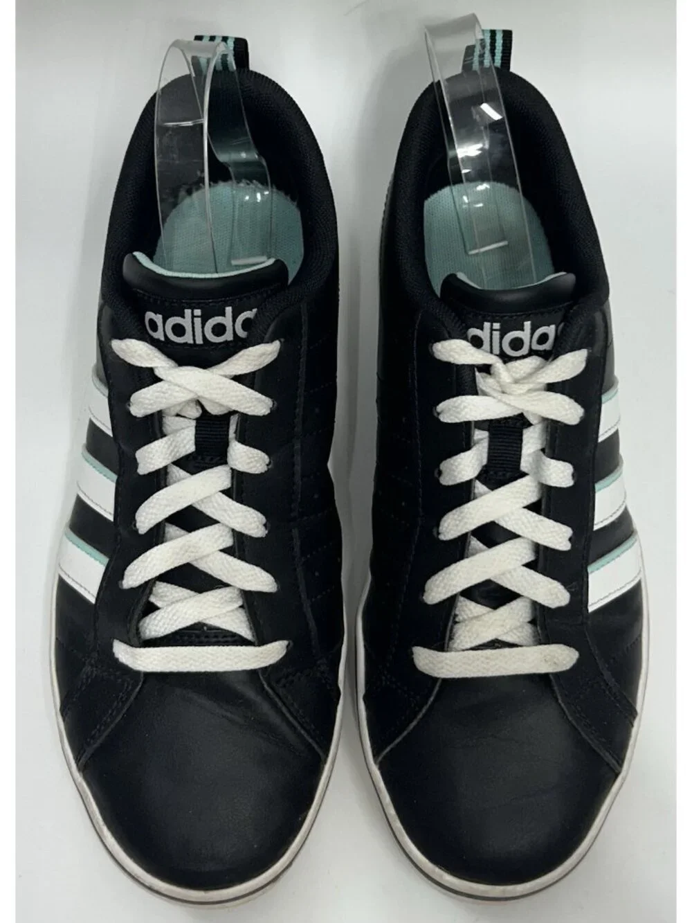 Adidas VS Pace Trainers sneaker Men’s 7 Black White Teal Women’s 8 Unisex